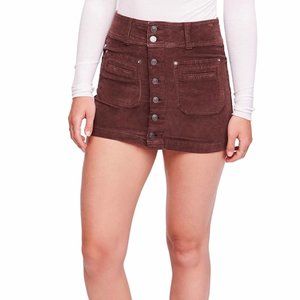 Free People Joanie Corduory Mini Skirt